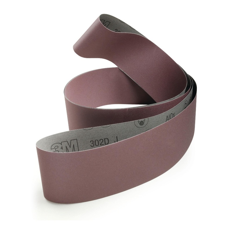 3M Cloth Belt 302D, 1/2 in x 24 in, P320 J-weight, Lap-Unskived,Single-Flex