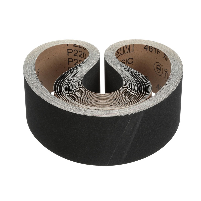 3M Cloth Belt 461F, P100 YF-weight, 4 in x 132 in, Sine-lok,Single-flex