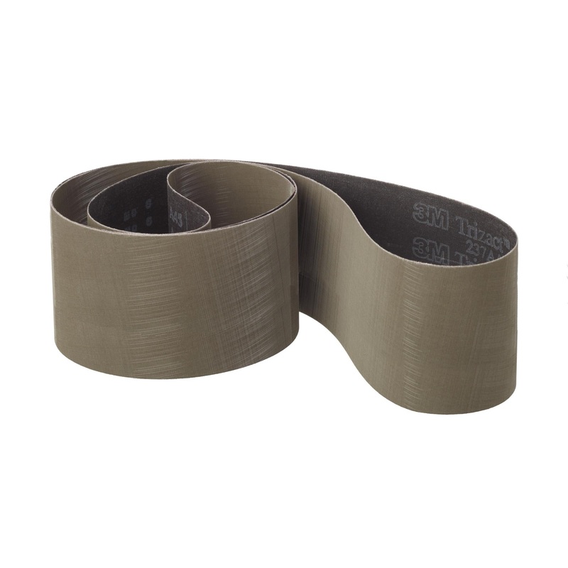 3M Trizact Cloth Belt 237AA, A30 X-weight, 6 in x 168 in, Film-lok,Full-flex