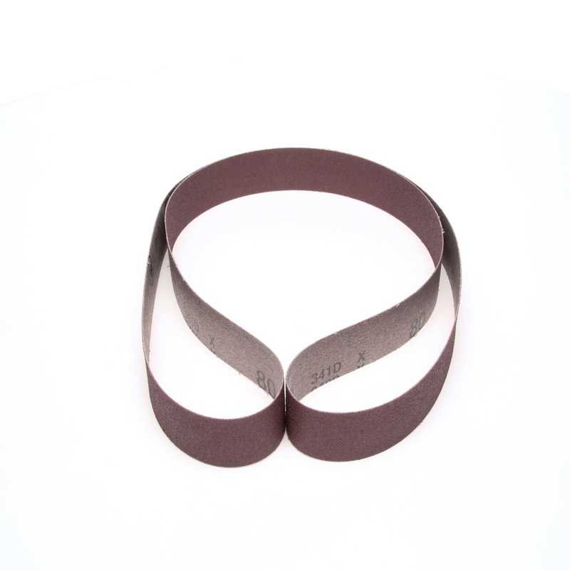 3M Cloth Belt 341D, 80 X-weight, 1-1/2 in x 60 in, Film-lok,Single-flex