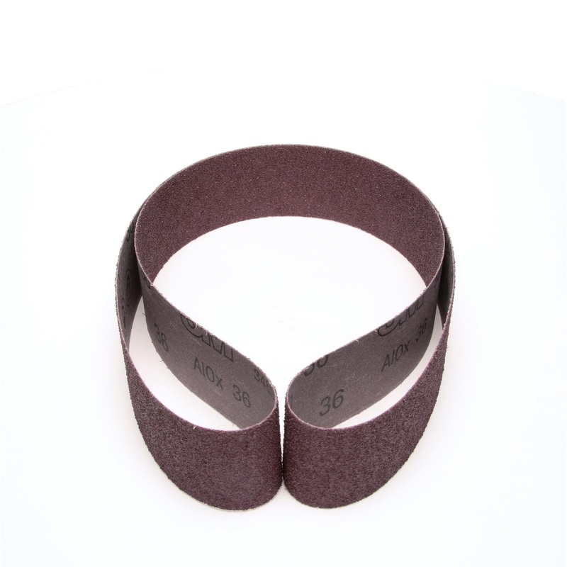 3M Cloth Belt 341D, P320 X-weight, 6 in x 48 in, Top Butt 45 Angle