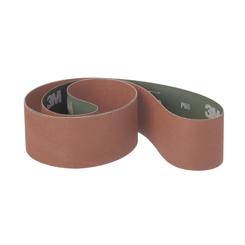 3M Cloth Belt 571F, 74 in x 125-3/4 in, 80 YF-weight, Full-Flex,Film-Lok
