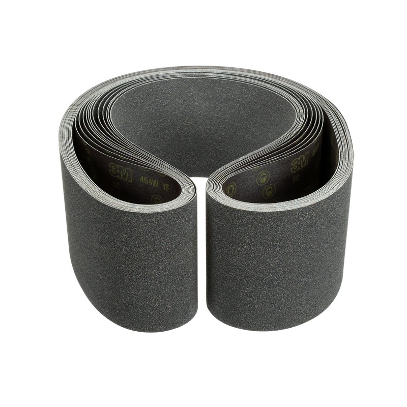 3M Cloth Belt 464W, 600 YF-weight, 9 in x 120 in, Film-lok,Single-flex,10/Pac