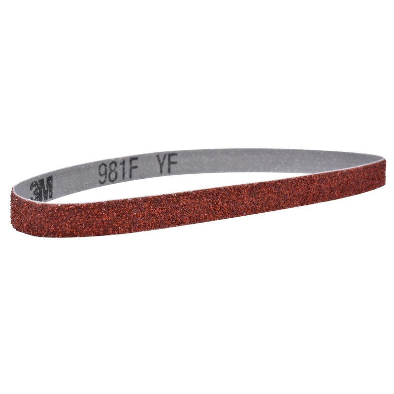 3M Cubitron II Cloth Belt 981F, 3/4 x 18 in, 40+, YF-weight,Fabri-lok