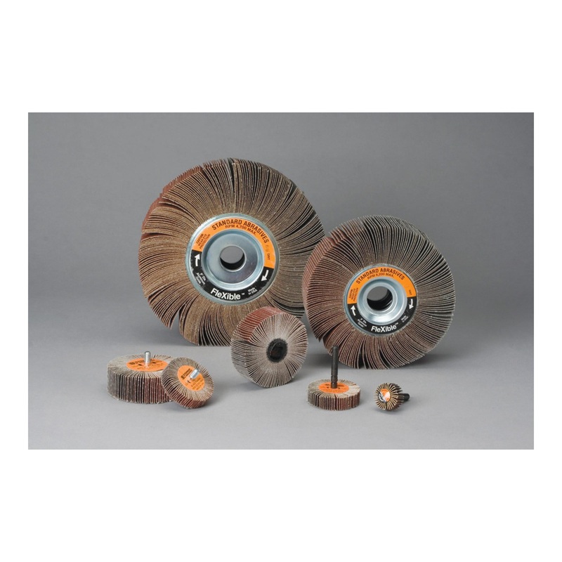 Standard Abrasives Aluminum Oxide Flexible Flap Wheel, 681427, 100