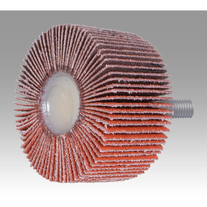 3M Flap Wheel 747D, 80 X-weight, Type 84, 3 in x 1 in x 1/4 in-20External