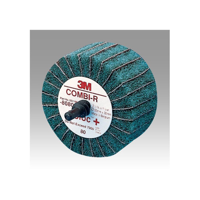 Scotch-Brite Roloc+ Combi-R Wheel 80802, 2-1/2 in x 1-1/4 in 80X-weight