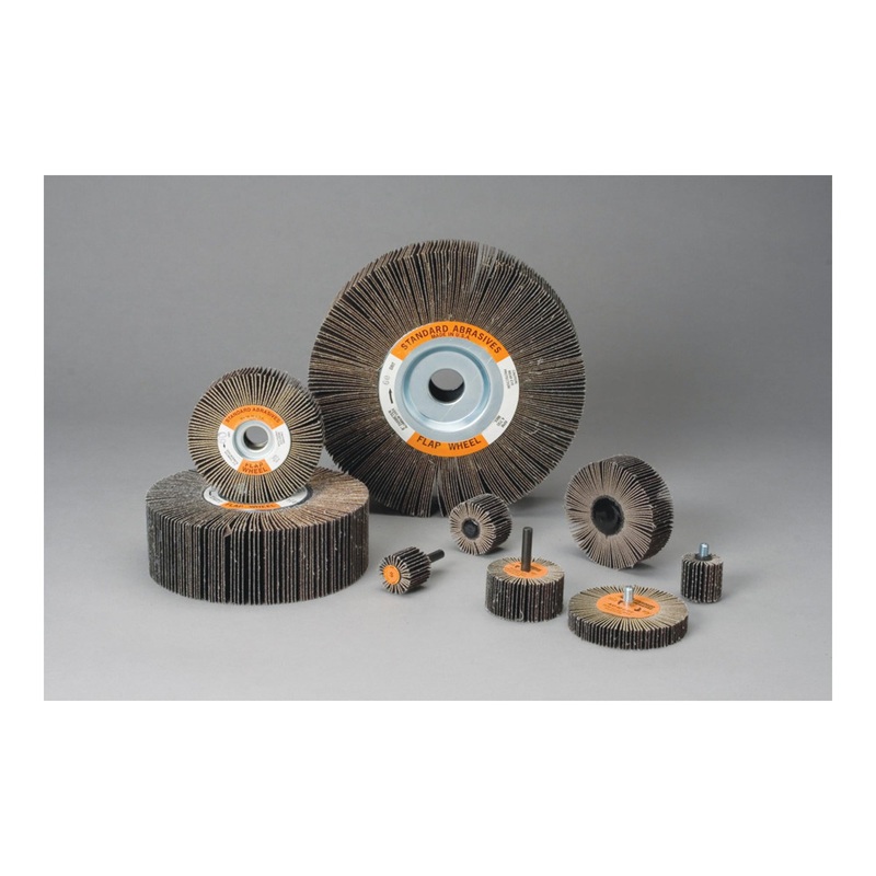 Standard Abrasives Aluminum Oxide Flap Wheel, 661405, 60, 6 in x 1 in x1 in