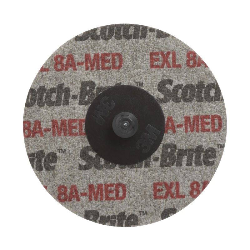 Scotch-Brite Roloc EXL Unitized Wheel, XL-US, 8A Medium, TS, 2 in