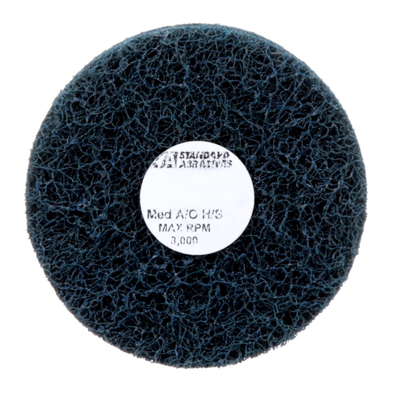 Standard Abrasives Buff and Blend HS Wheel 880475, 3 in x 2 Ply x 1/4in A MED