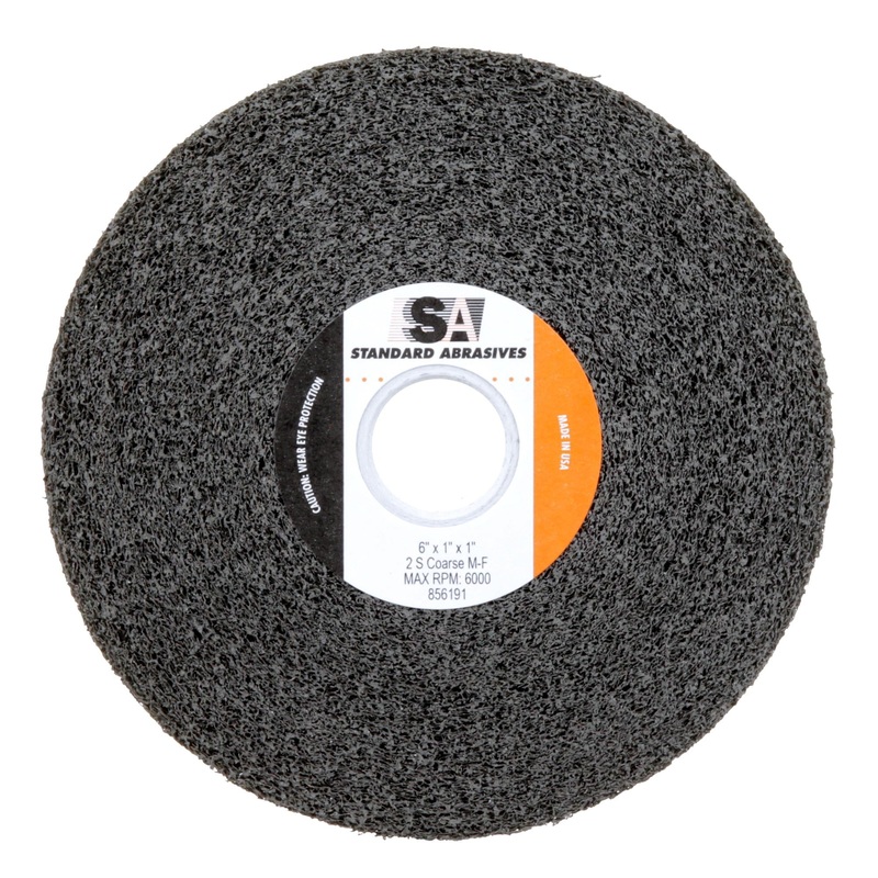 Standard Abrasives Multi-Finish Wheel 856191, 6 in x 1 in x 1 in 2SCRS