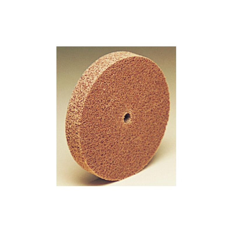 Scotch-Brite Roloc Cut and Polish Unitized Wheel TR, 3 in x 1/4 in xNH 9A MED