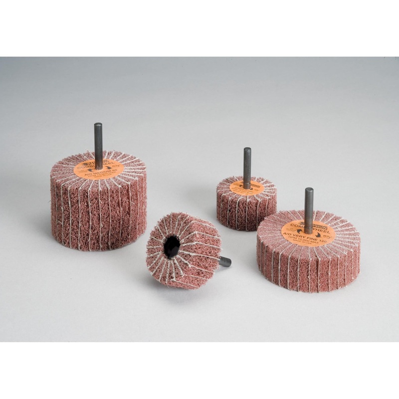 Standard Abrasives Buff and Blend Combi-Wheel, 898007, 3 in x 1 in x1/4 in