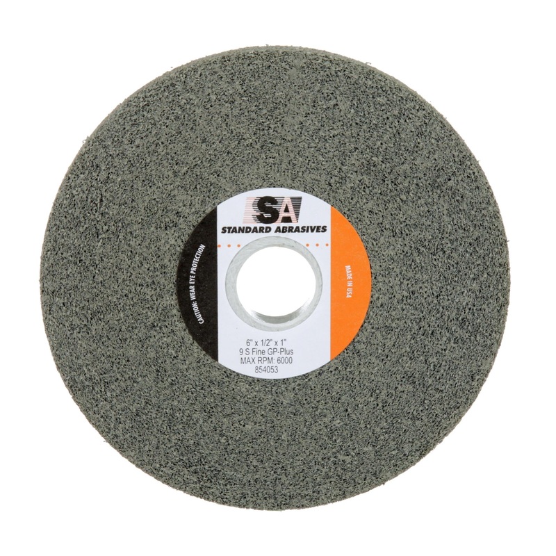 Standard Abrasives GP Plus Wheel 854053, 6 in x 1/2 in x 1 in 9S FIN