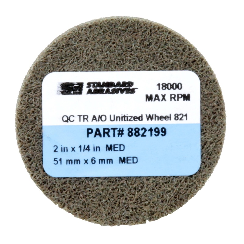 Standard Abrasives Quick Change TR A/O Unitized Wheel 882199, 821 2 inx 1/4 in