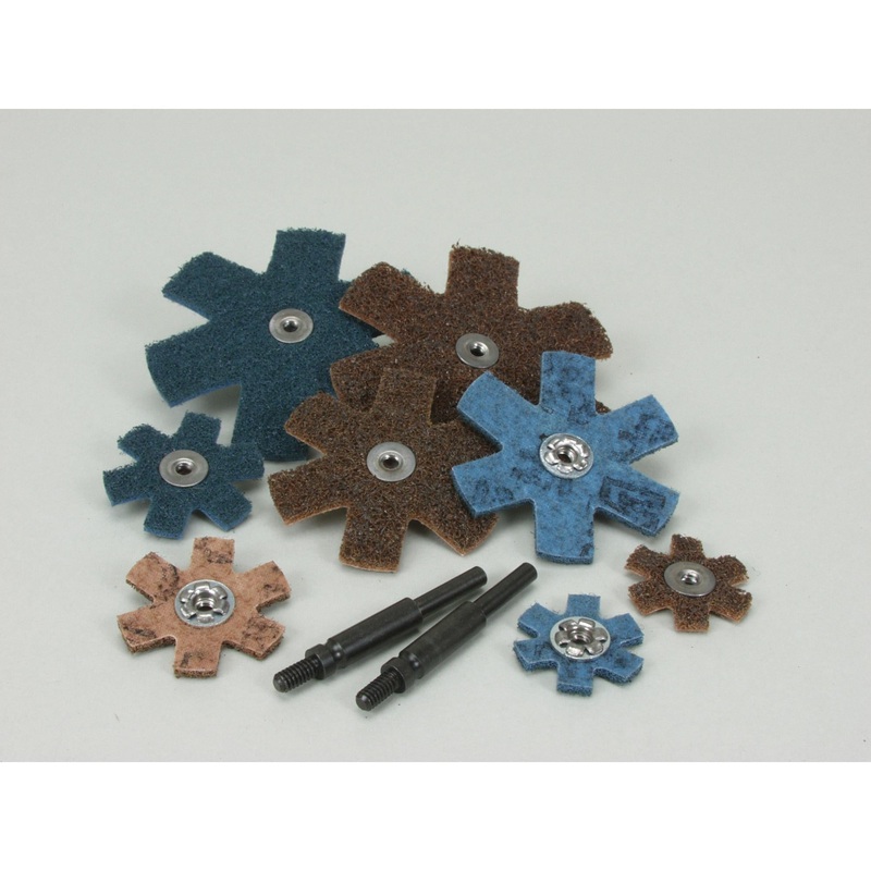 Scotch-Brite Star, 2 in x 1/4-20, A MED, 25/Bag, 100 ea/Case, SPR18868B
