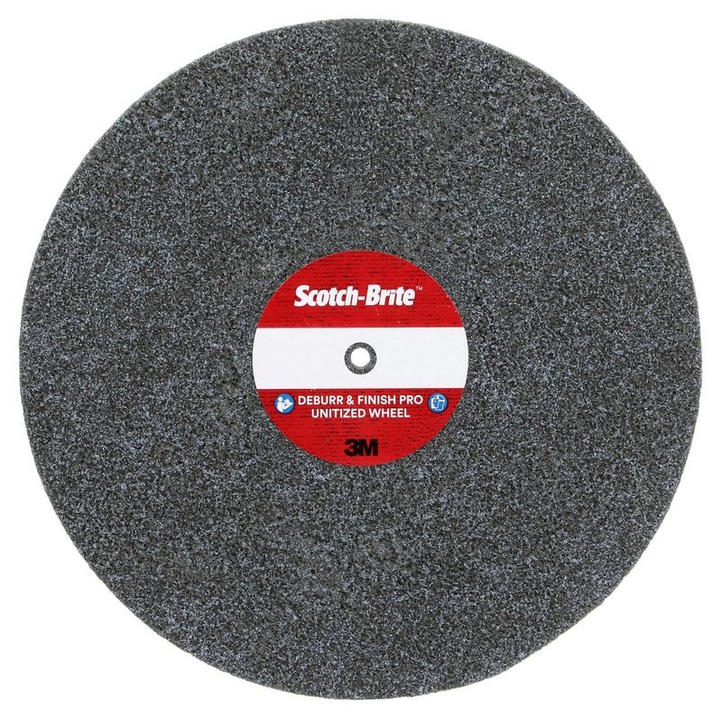 Scotch-Brite Deburr <(>&<)> Finish Pro Unitized Wheel, DP-UW, 6CMedium+