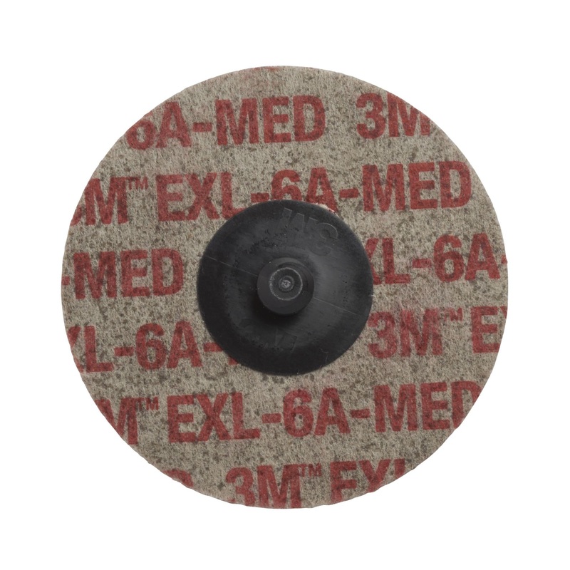 Scotch-Brite Roloc EXL Unitized Wheel, XL-UR, 6A Medium, TR, 3 in x1/8 in