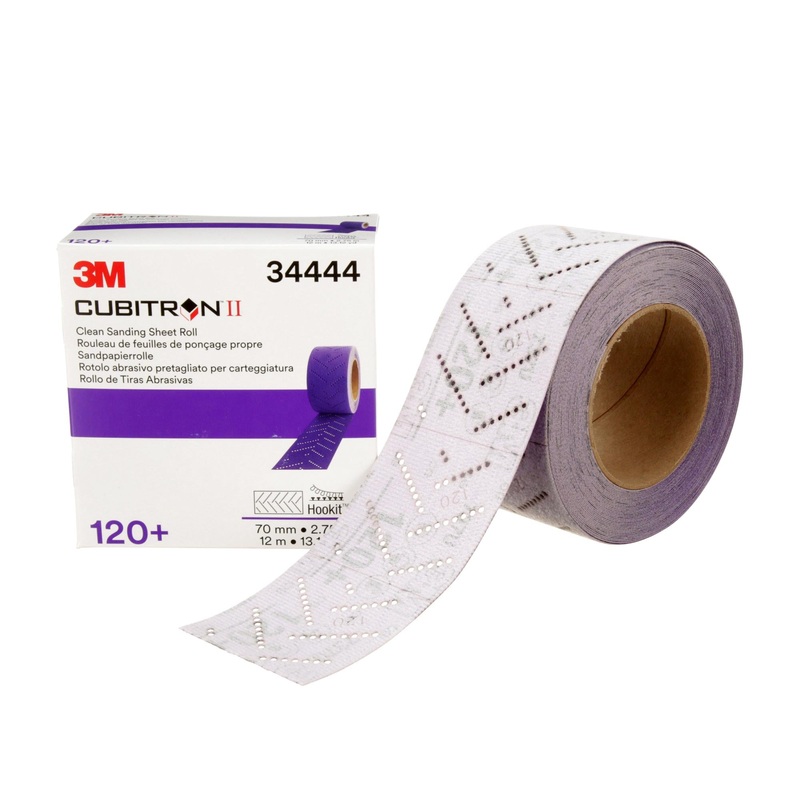 3M Cubitron II Hookit Clean Sanding Sheet Roll 737U, 34444, 120+grade