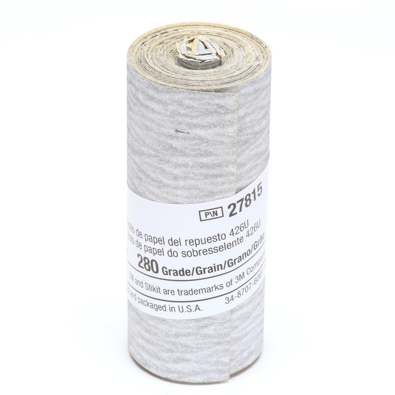 3M Stikit Paper Refill Roll 426U, 280 A-weight, 2-1/2 in x 100 in,10/Carton