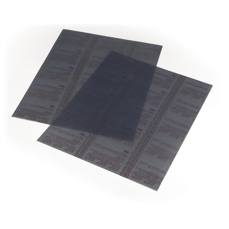 3M Microfinishing Film Sheet 468L, 100 Mic 3MIL, Type E, 17-1/2 in x 53in