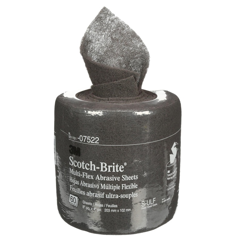 Scotch-Brite Multi-Flex Sheet Roll, MX-SR, SiC Ultra Fine, 8 in x 20ft