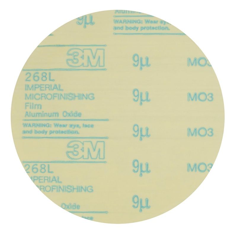 3M Microfinishing Film Roll 268L, 15 Mic 3MIL, Type D, 1.968 in x 150ftx 3 in