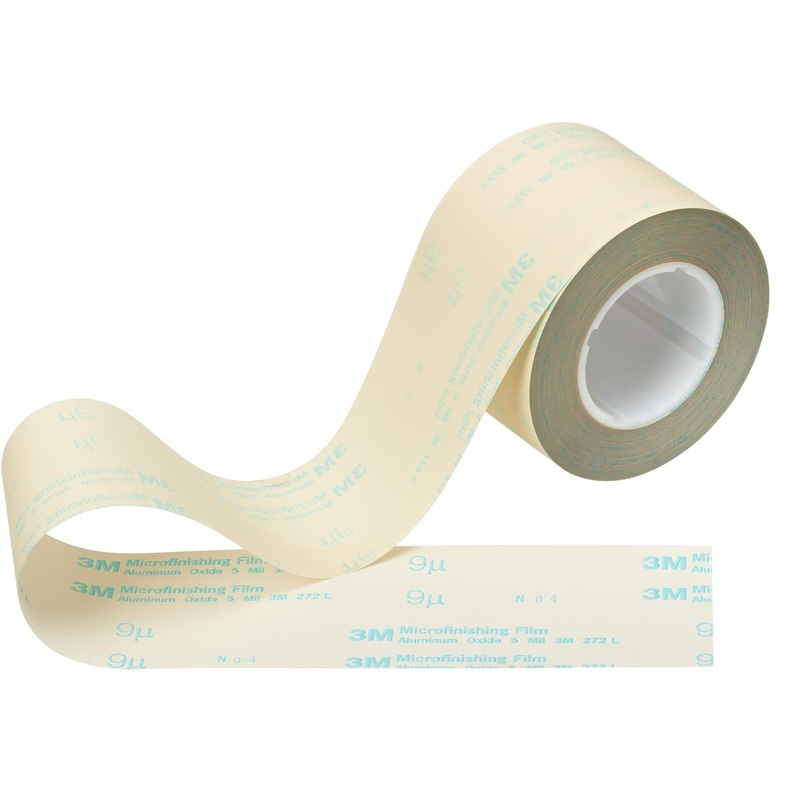 3M Microfinishing Film Roll 272L, 30 Mic 5MIL, Type UK, 12 in x 150 ftx 3 in