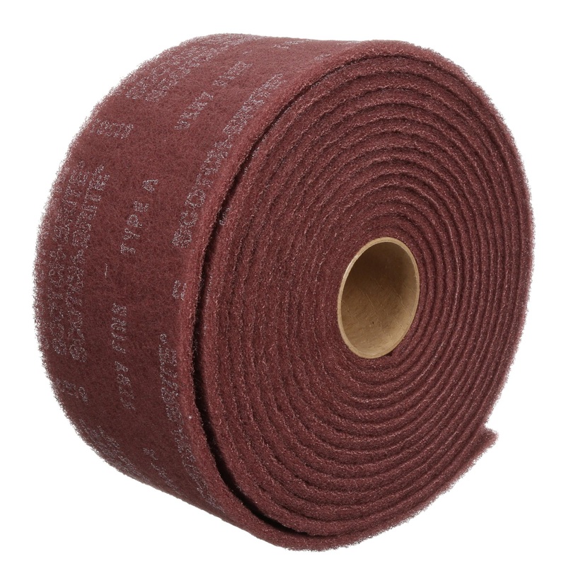 Scotch-Brite Clean and Finish Roll, CF-RL, A/O Very Fine, 1-1/2 in x 30ft