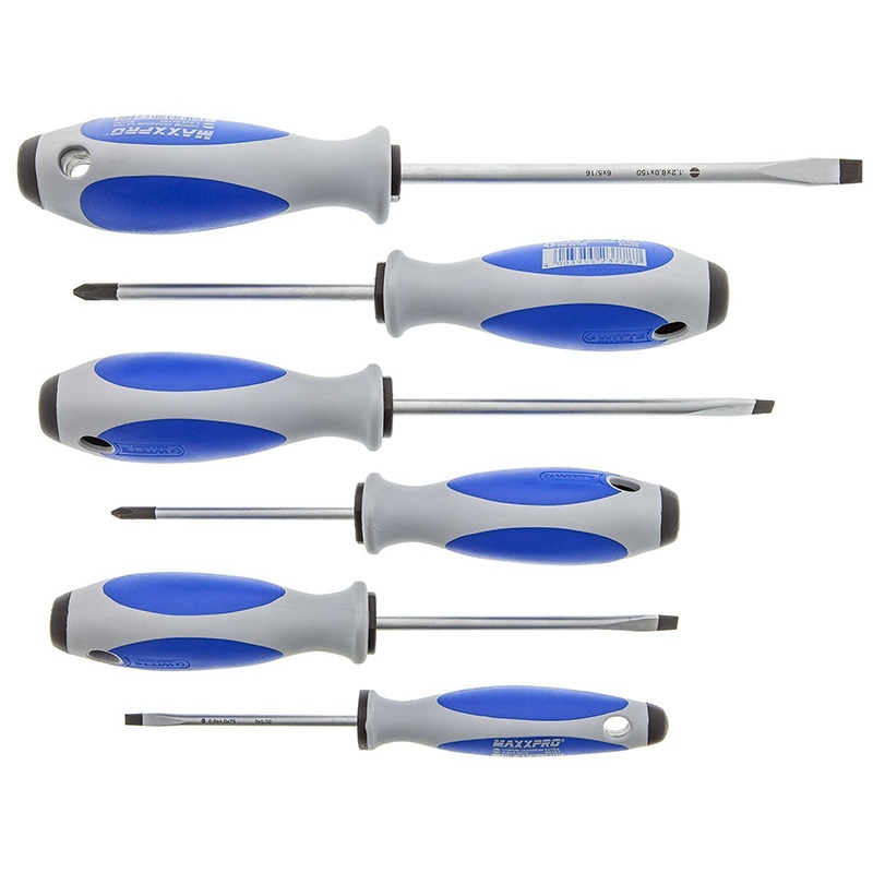 Witte 9T 653864 Maxxpro Slotted and Phillips Screwdriver Set, 6 Piece