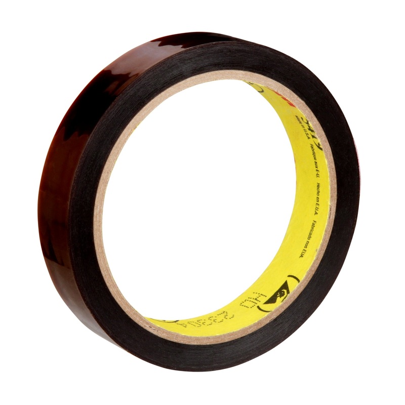 3M Low-Static Polyimide Film Tape 5419 Gold, 3/4 in x 36 yds x 2.7 mil,12/Case