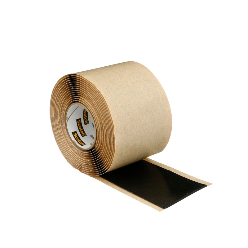 Scotch Rubber Mastic Tape 2228, 2 in x 10 ft, Black