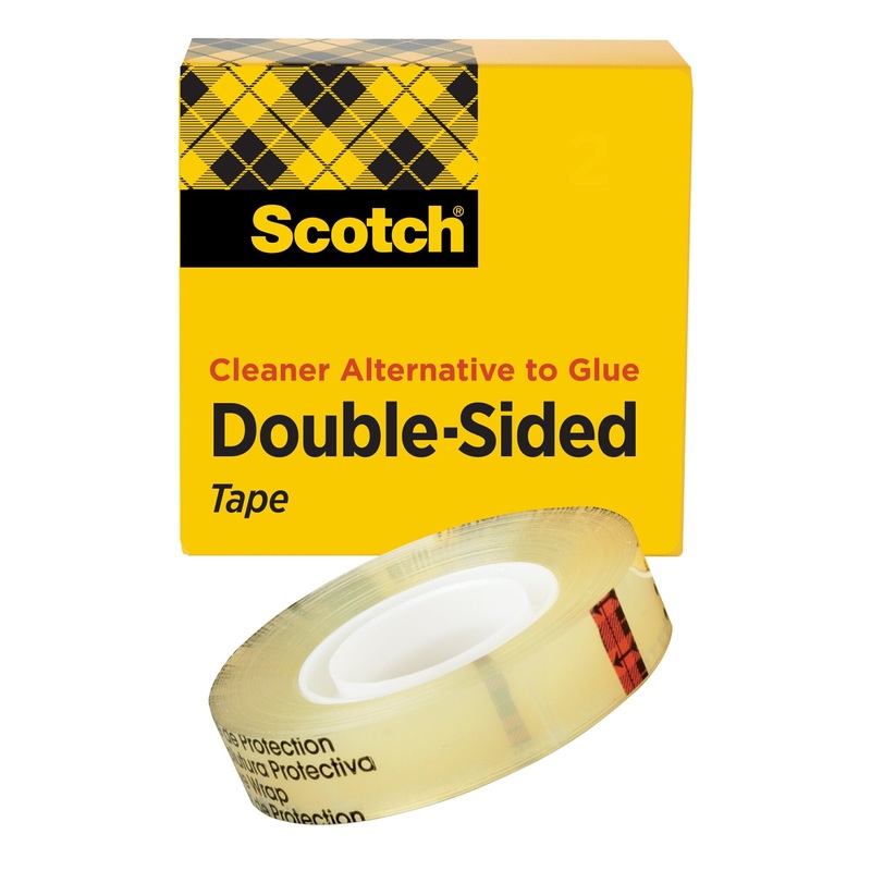Scotch Double Sided Tape 665, 3/4 in x 1296 in, Boxed