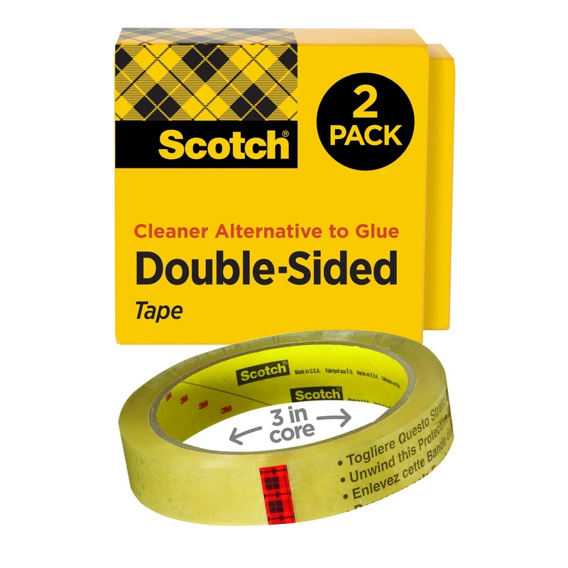 Scotch Double Sided Tape 665-2P34-36, 3/4 in x 1296 in 2 pk