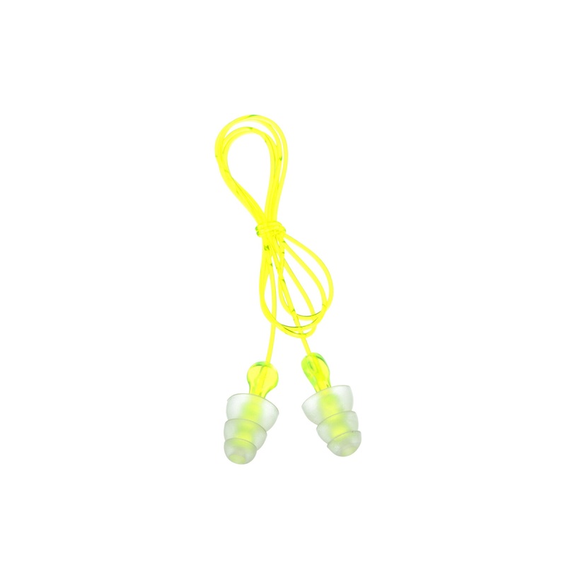 3M Tri-Flange Earplugs P3000, Corded