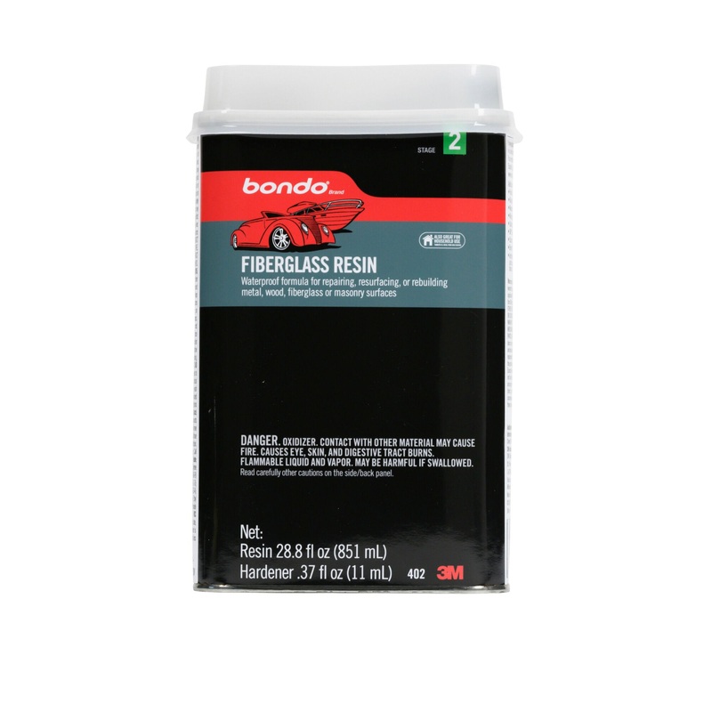 Bondo Fiberglass Resin, 00402, 0.9 Quart