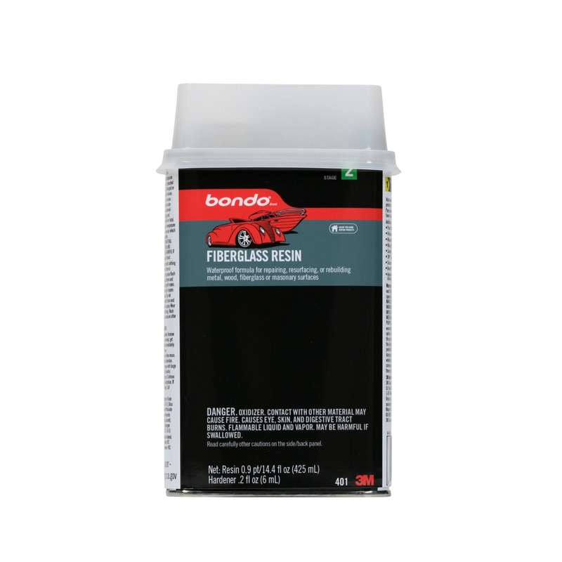 Bondo Fiberglass Resin, 00401, 0.9 Pint