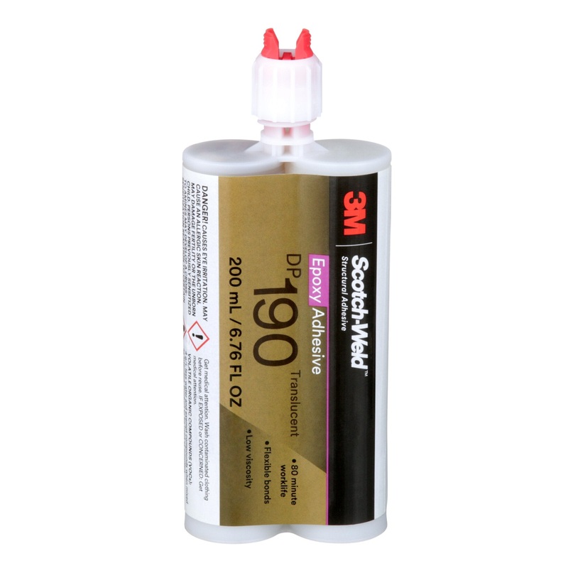 3M Scotch-Weld Epoxy Adhesive DP190, Translucent, 200 mL Duo-Pak