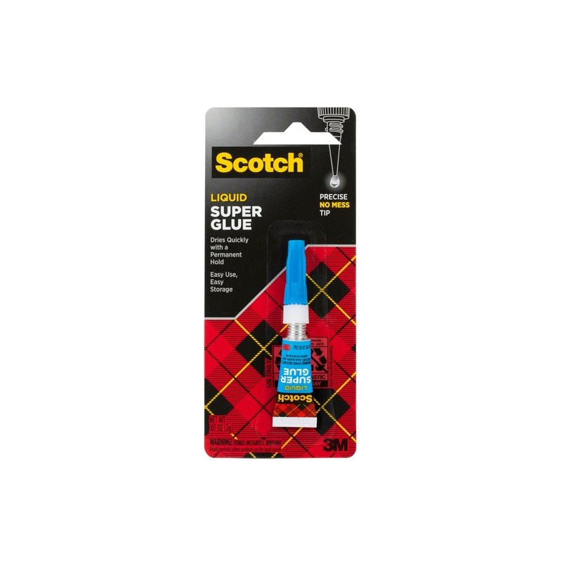 Scotch Super Glue Liquid AD118D, .07 oz, 1-Pack