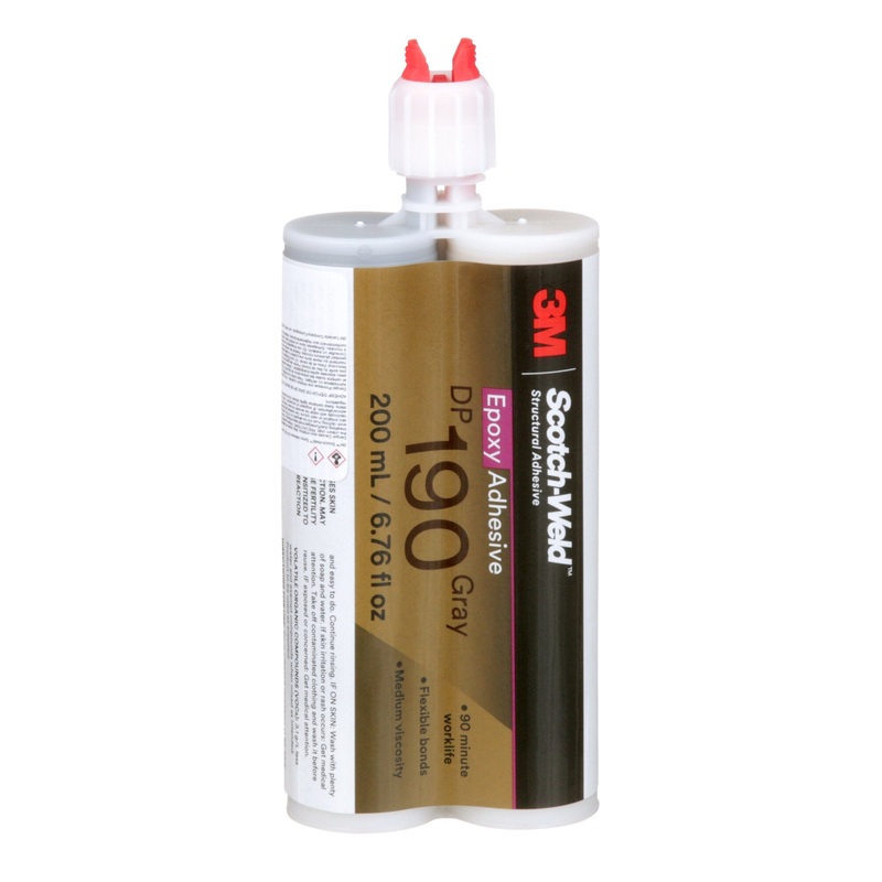 3M Scotch-Weld Epoxy Adhesive DP190, Gray, 200 mL Duo-Pak