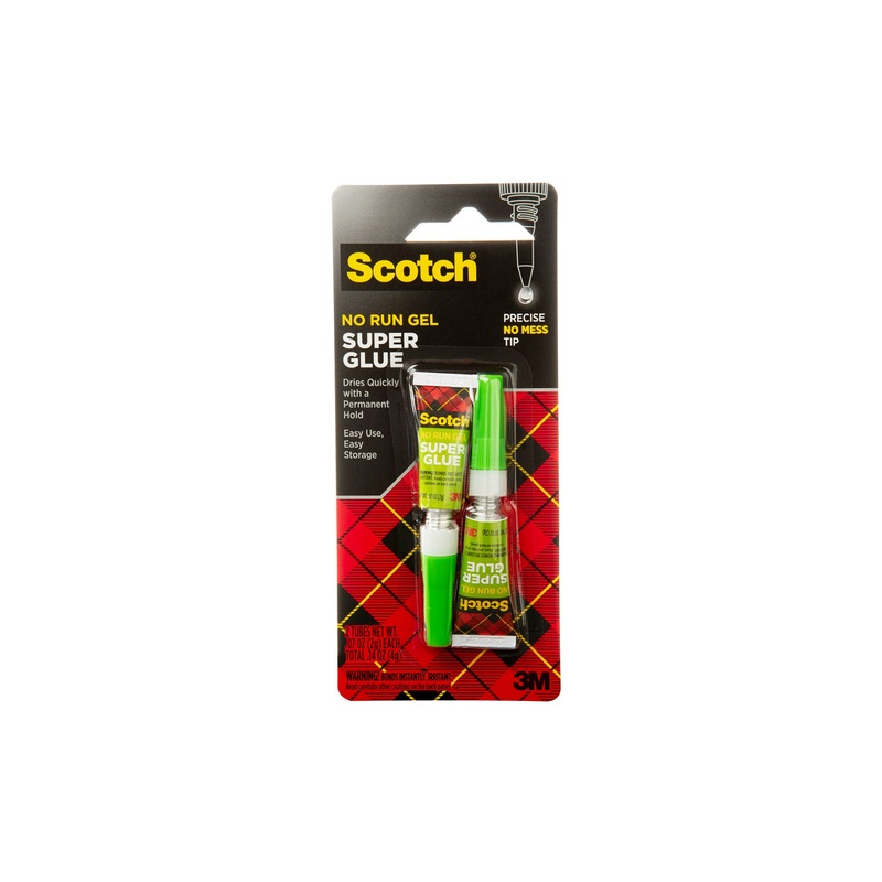 Scotch Super Glue Gel AD112, .07 oz, 2-Pack