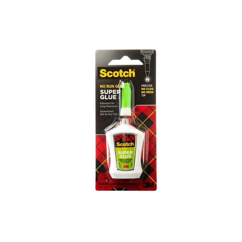 Scotch Super Glue Gel in Precision Applicator, AD125, .14 oz (4 g)