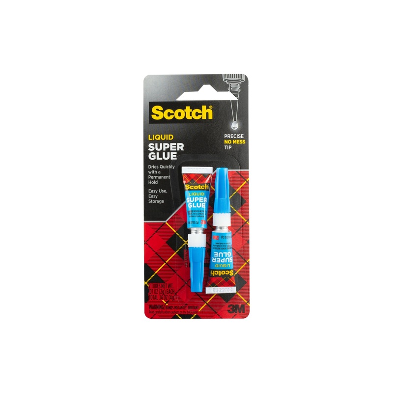 Scotch Super Glue Liquid AD117, .07 oz, 2-Pack