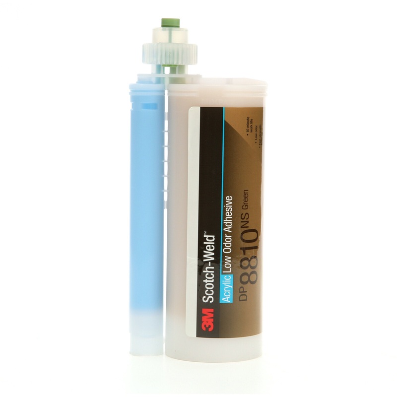 3M Scotch-Weld Low Odor Acrylic Adhesive DP8810NS, Green, 490 mLDuo-Pak