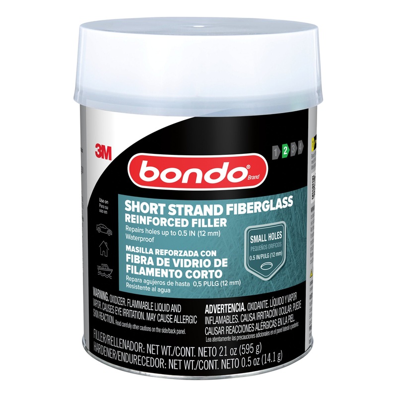 Bondo Short Strand Fiberglass Reinforced Filler SS-PT-ES, 21 oz (595.34 g)