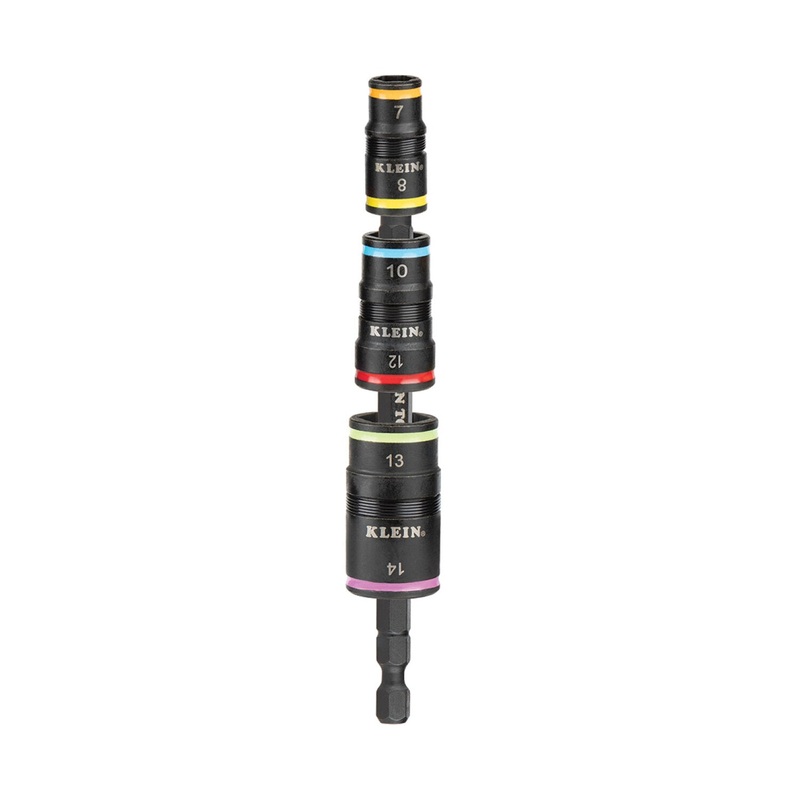 Klein Tools 32933M 6-in-1 Impact Rated Flip Socket Set, Metric