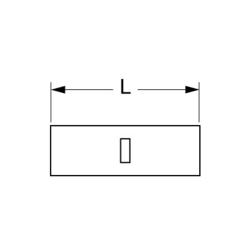 3M Non-Insulated Brazed Seam Butt Connector, 64-W