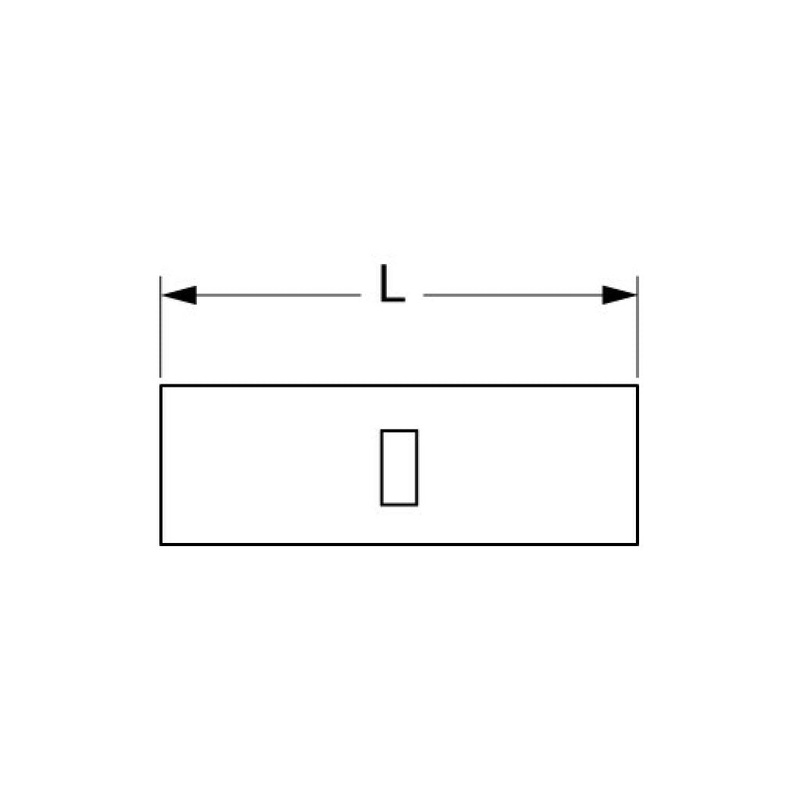 3M Non-Insulated Brazed Seam Butt Connector, 65-W