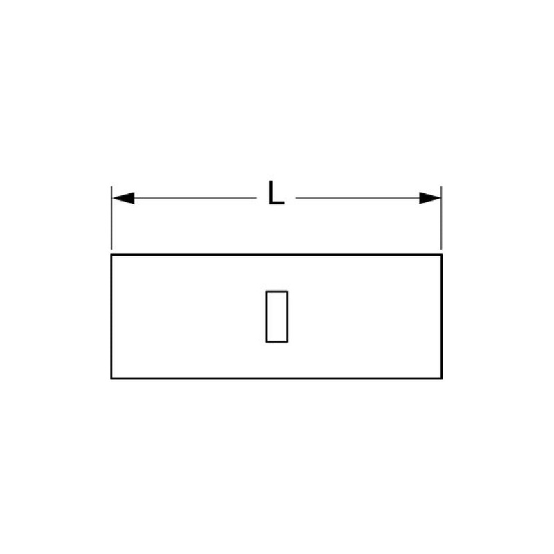 3M Non-Insulated Brazed Seam Butt Connector, 66-W
