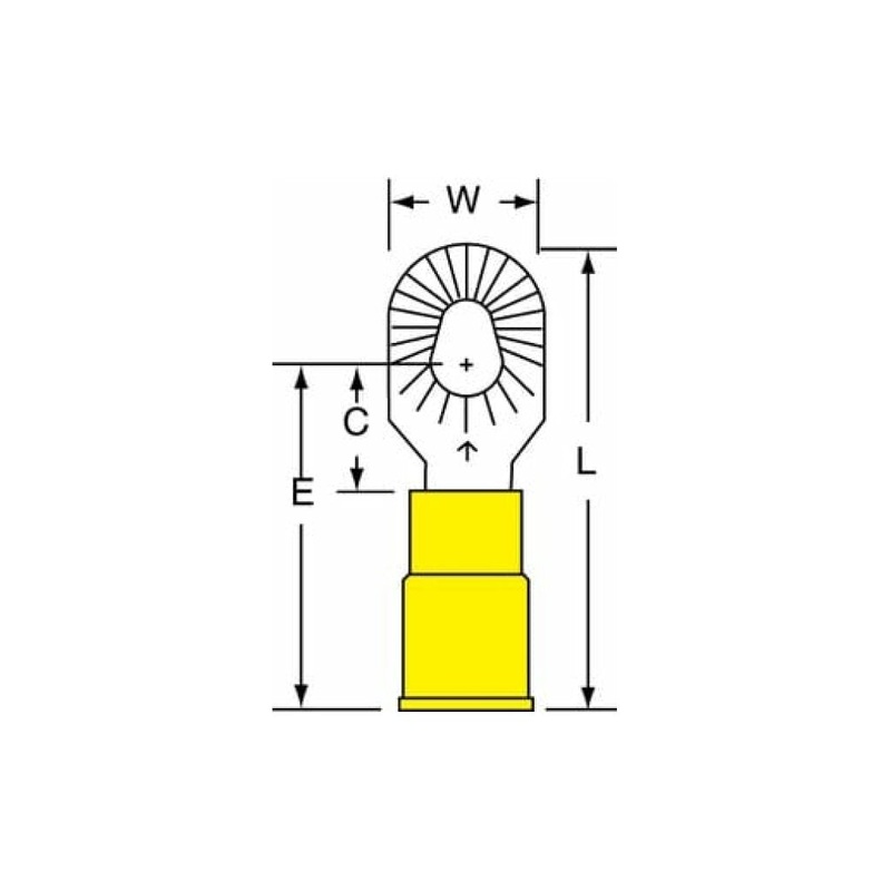 3M Scotchlok Multi-Stud Ring Tongue, Vinyl Insulated Brazed SeamMV10-610RK
